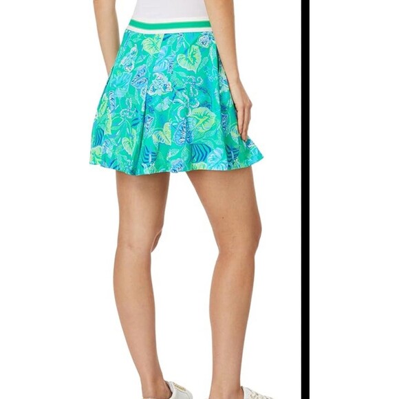 Lily Pulitzer Silvana Skirt Botanical Green in a Flutter Size S w Pocket